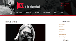 Desktop Screenshot of jazzintheneighborhood.org